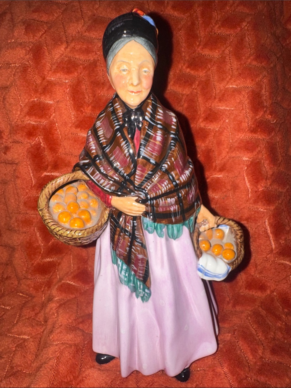 Rare Vintage Royal Doulton "The Orange Lady" Porcelain Figurine (HN 1759)